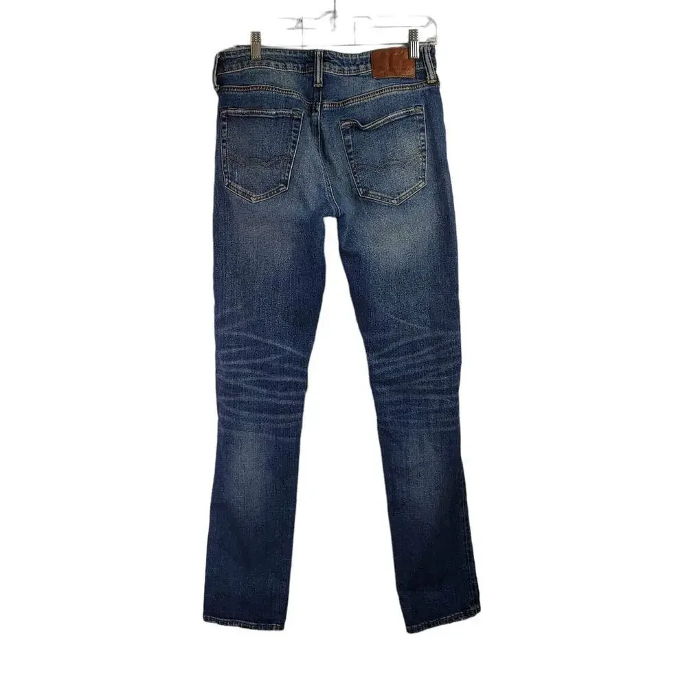 American Eagle Jeans Men’s Size 30x34 Blue Slim Distressed Skate Stretch